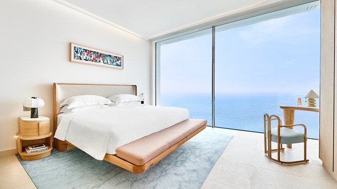 Suite Duplex Piscine - chambre avec vue sur la mer