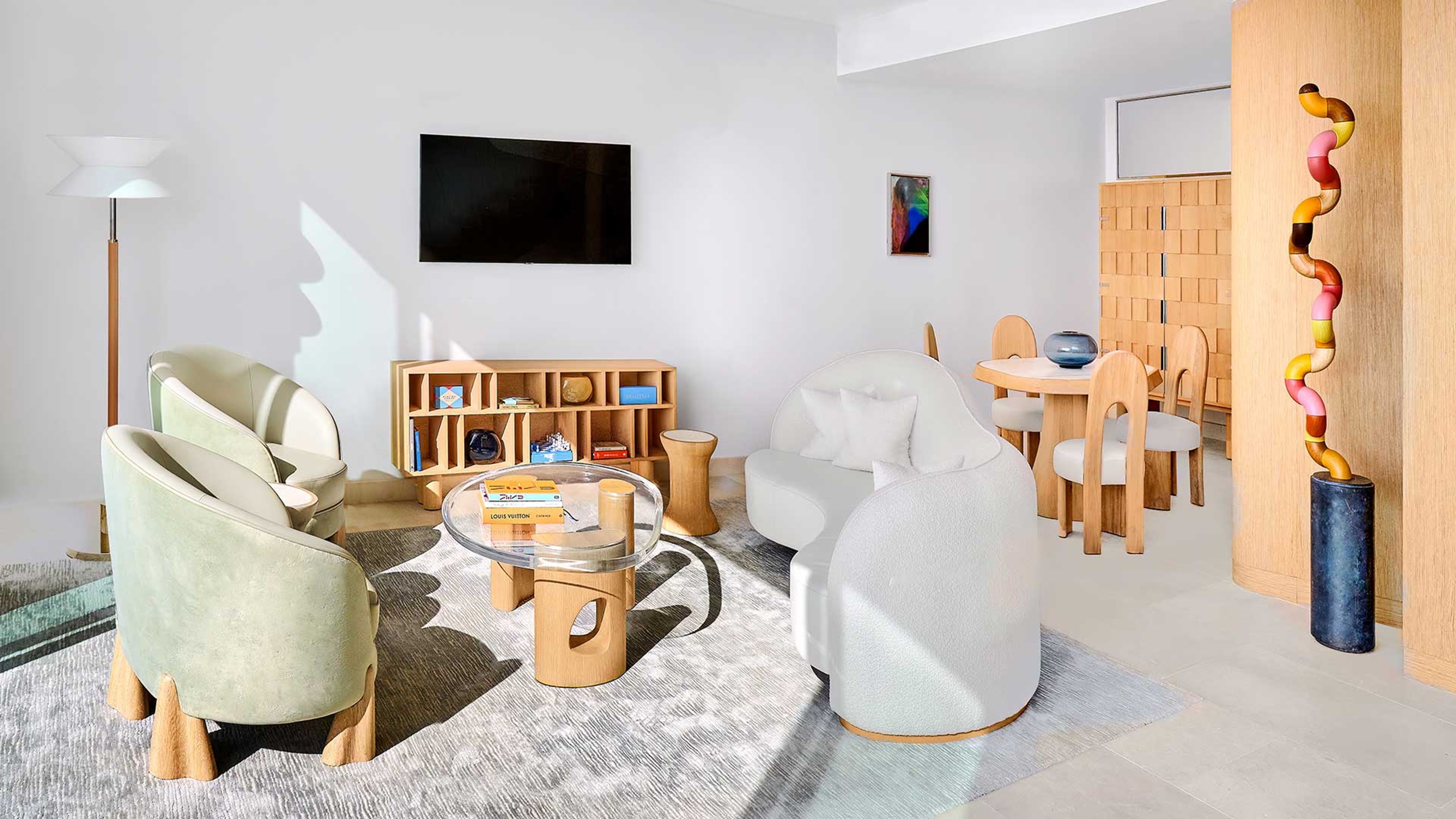 Grande Suite Duplex Piscine - salon et salle à manger